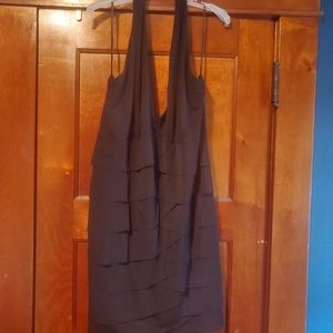 Torrid Black Ruffle Halter Dress